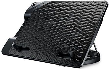 Cooler Master ERGOSTAND III Notebook-koeler 'Instelbare hoek, USB-hub, compatibel met laptops tot 17 inch (17 inch) R9-NBS-E32K-GP