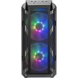 Cooler Master - MasterCase H500M - PC Behuizing - Zwart - Gehard Glas - Dual 200mm Fans