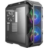 Cooler Master - MasterCase H500M - PC Behuizing - Zwart - Gehard Glas - Dual 200mm Fans