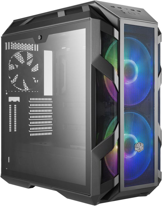 Cooler Master - MasterCase H500M - PC Behuizing - Zwart - Gehard Glas - Dual 200mm Fans