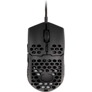 Cooler Master MM710 Ultra Lightweight 53g Wired Gaming Mouse - 16000 DPI Optical Sensor, 20 Million Click Omron Switches, Smooth Glide PTFE Feet, and Ambidextrous Honeycomb Shell - Matte Black