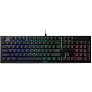 Cooler Master MasterKeys MK-110-KKMF1 - Gaming Toetsenbord - Volledige DE QWERTZ Lay-out - Hybride Zwevende Toetsen - 6-zones RGB Verlichting - 26-toetsen Anti-Ghosting