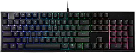 Cooler Master MasterKeys MK-110-KKMF1 - Gaming Toetsenbord - Volledige DE QWERTZ Lay-out - Hybride Zwevende Toetsen - 6-zones RGB Verlichting - 26-toetsen Anti-Ghosting