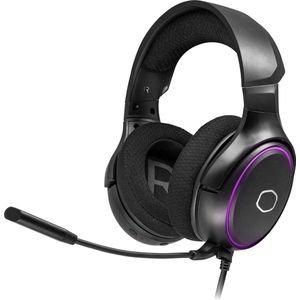 Cooler Master MH650 RGB Gaming Headset with Virtual 7.1 Surround Sound - Cross-Platform Compatible with 50mm Neodymium Audio Drivers, Ultra-Clear Boom Mic and Portable Frame - USB Type A, Black