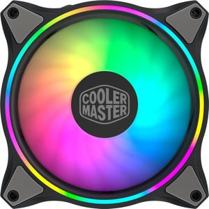 Cooler Master MasterFan MF120 Halo ARGB - Dubbele ringverlichting met adresseerbare RGB, case fan & koeling - Hybride ventilatorbladontwerp - Vastloop sensor en trillingsdempend frame - 120 mm