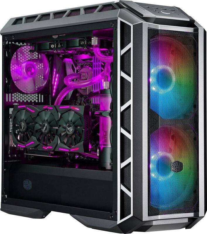 Cooler Master - MasterCase H500P - PC Behuizing - Zwart - Mesh - Dual 200mm RGB Fans