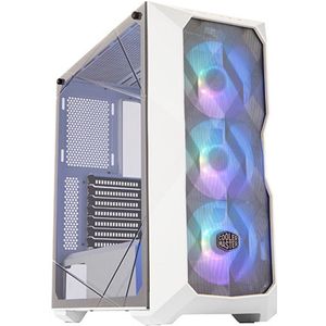 Cooler Master - Masterbox TD500 - PC-behuizing - Wit - Mesh, Plastic, Staal, Gehard Glas