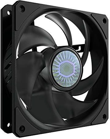 Cooler Master SickleFlow 120 V2 Zwarte behuizing & koelventilator - met verbeterde air balance blades, 62 CFM, 2.5 mmH2O, 8 tot 27 dBA - zwart, 120mm