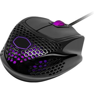 Cooler Master MM720 RGB-LED Claw Grip Wired Gaming Mouse - Ultra Lightweight 49g Honeycomb Shell, 16000 DPI Optical Sensor, 70 Million Click Micro Switches, Smooth Glide PTFE Feet - Glossy Black