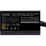 Cooler Master - MWE V2 550W Voeding - Zwart - Niet-modulair