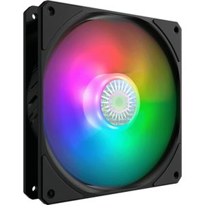 Cooler Master SickleFlow 140 V2 - ARGB Gehäuselüfter, Cooler Fan mit durchscheinenden Luftstromblättern, 67 CFM, 2,25 mmH2O, 10 bis 27 dBA, Schwarz, 140 mm