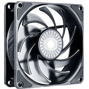 Cooler Master SickleFlow 92 - 92 mm PC Case Fan & Cooler, verbeterde luchtbalans bladen, 40 CFM, 1,8 mmH2O, 6 tot 25 dBA, 4-pins PWM, zonder LED - Zwart