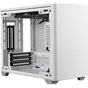 Cooler Master MasterBox NR200P Mini ITX Computerbehuizing, ruit van gehard glas , superieure koelopties, zonder tools vanaf 360 graden bereikbaar - wit