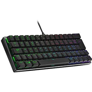 Cooler Master SK620 - Gamingtoetsenbord - Compacte Configuratie 60% - Mechanische Low-Profile Schakelaars - RGB-Achtergrondverlichting
