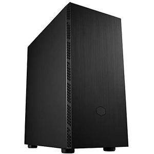 Cooler Master MasterBox MB600L V2 - Geborstelde stalen pc-behuizing met mesh-inlaten aan de zijkant, verbeterde veelzijdige koeling & interne ruimte, geventileerde PSU-afdekking - Stalen paneel