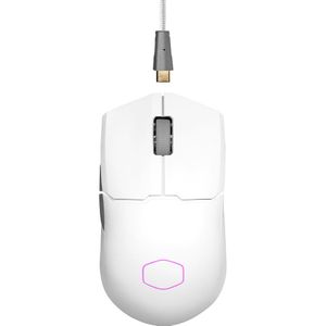 Cooler Master - MM712 - Draadloze Muis - Wit - USB-C - BT 5.1 - 19000 DPI