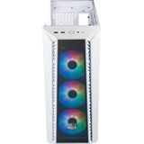 Cooler Master MasterBox 520 Mesh - Midi Tower - ATX, micro ATX, SSI CEB, Mini-ITX, EATX - gehard glas - geen voeding - wit