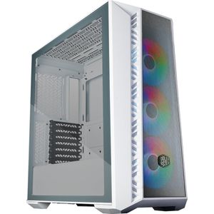Cooler Master MasterBox 520 Mesh - Midi Tower - ATX, micro ATX, SSI CEB, Mini-ITX, EATX - gehard glas - geen voeding - wit