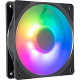 Cooler Master Mobius 120P ARGB, 120 mm ventilator met ringblad, 2400 rpm met Zeo RPM-modus - adresseerbaar Gen 2 RGB