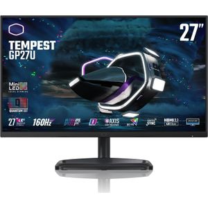 Cooler Master - Tempest GP27-FUS - 27'' 4K UHD Gaming Monitor - Zwart - MiniLED