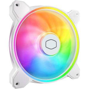 Cooler Master MFL-B4DW-16NP2-R2 MasterFan MF140 Halo2 White Edition, 140 mm, 27 dBa, 59.51 CFM, Whit