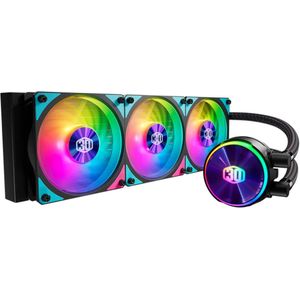 Cooler Master MasterLiquid PL360 Flux 30th Anniversary Edition CPU vloeibare koeler - 3 x 120 mm ventilatoren, 360 mm radiator, adresseerbare Gen 2 RGB-controller inbegrepen - AMD & Intel-compatibel,