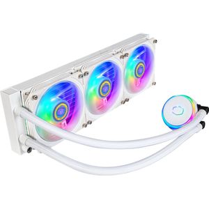 Cooler Master MasterLiquid PL360 CPU, Watercooling AIO, 3 x ventilator 360 mm, radiator 240 mm, controller RGB Gen2 inbegrepen, compatibel met AMD & Intel, wit