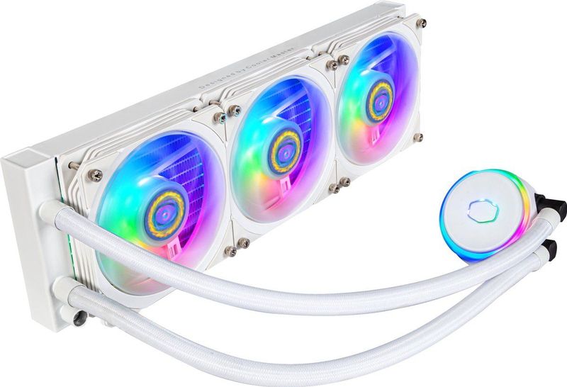 Cooler Master - MasterLiquid PL360 Flux - AIO Waterkoeler - Wit - 360 mm Radiator - 3 x 120 mm ARGB Fans