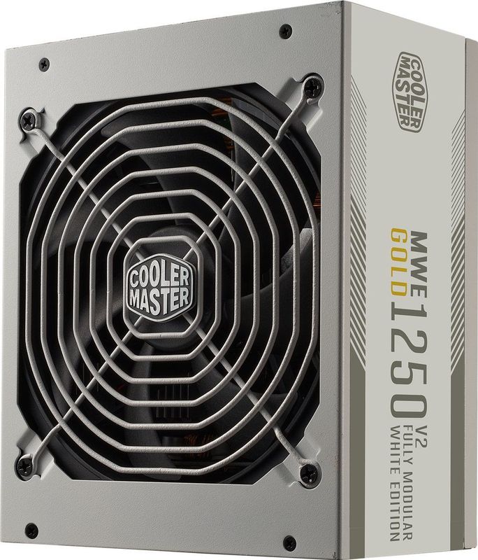Cooler Master - MWE Gold V2 - PC Voeding - Wit - ATX 3.0 - 1250W - 80 PLUS Goud