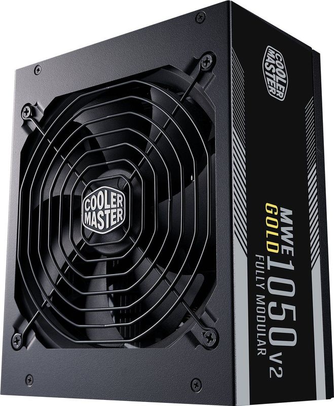 Cooler Master - MWE V2 - PC-Voedingseenheid - Zwart - 1050 W - Volledig Modulaire 80 Plus Gold