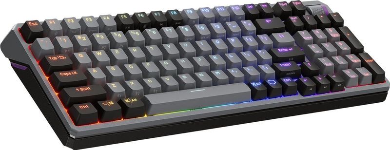 Cooler Master MK770 Space Grey Kailh Box V2 rood (FR, Draadloze, Bedraad), Toetsenbord, Grijs