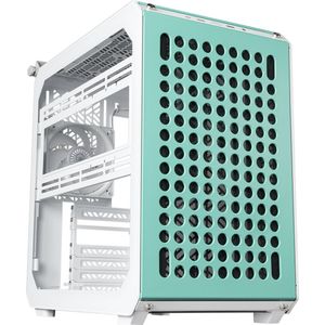 Cooler Master - Qube 500 Flatpack - PC Behuizing - Crème, Muntkleur, Roze