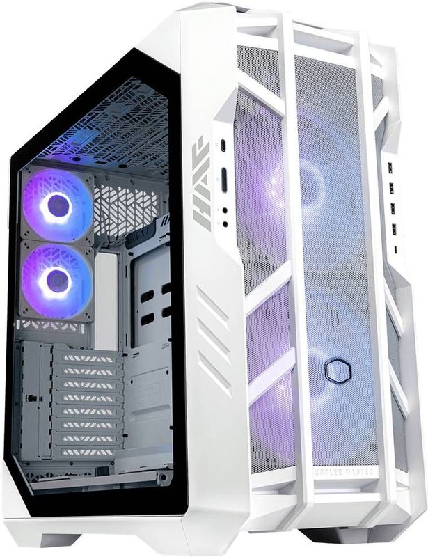 Cooler Master - HAF700 - Midi-tower PC-behuizing - Wit - 4 Voorgeïnstalleerde LED-ventilators