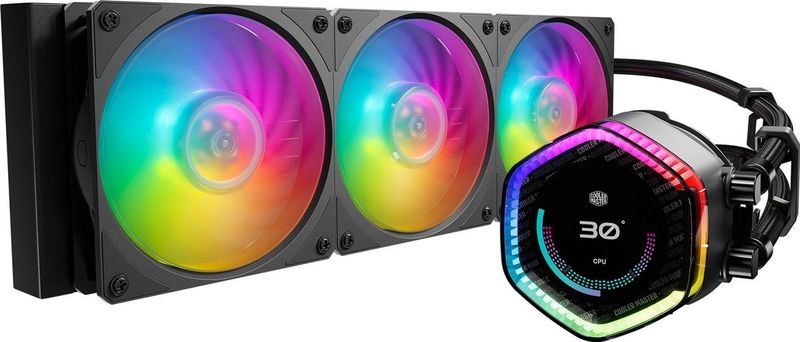 Cooler Master MasterLiquid 360 ION waterkoeler met LCD-scherm - LGA1700, LGA1200, LGA115X, AM4, AM5