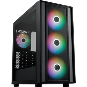Cooler Master - MasterBox 600 - PC-behuizing - Zwart - Geschikt voor mATX, ITX, ATX, E-ATX