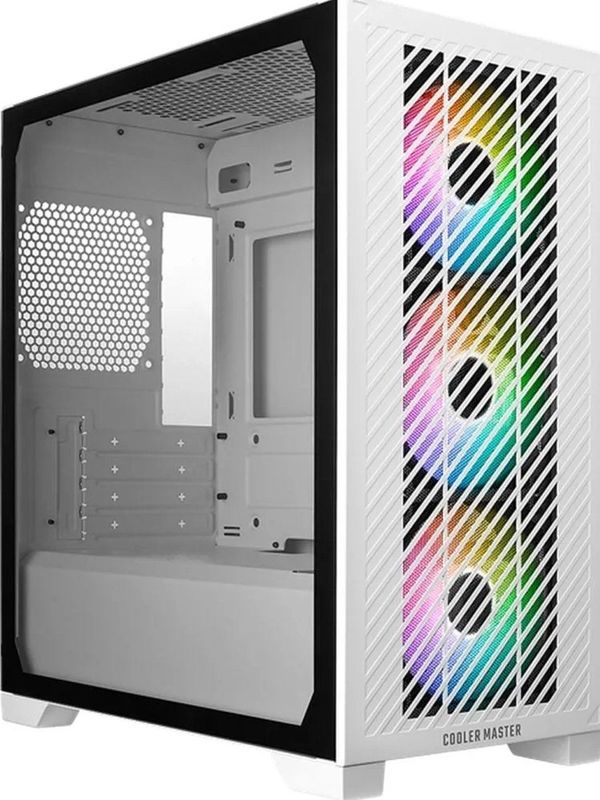 Cooler Master - Elite 301 - Mini-Tower - Wit - Micro-ATX, ITX - 3 x 120mm ARGB Ventilatoren