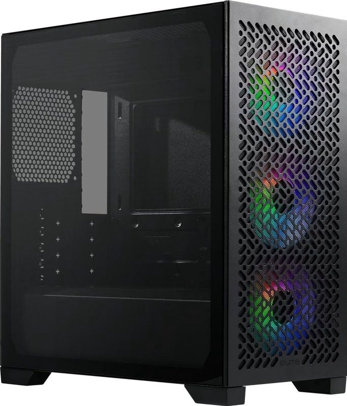 Cooler Master - Elite 302 - Midi-Tower - Zwart - 3x 120mm ARGB