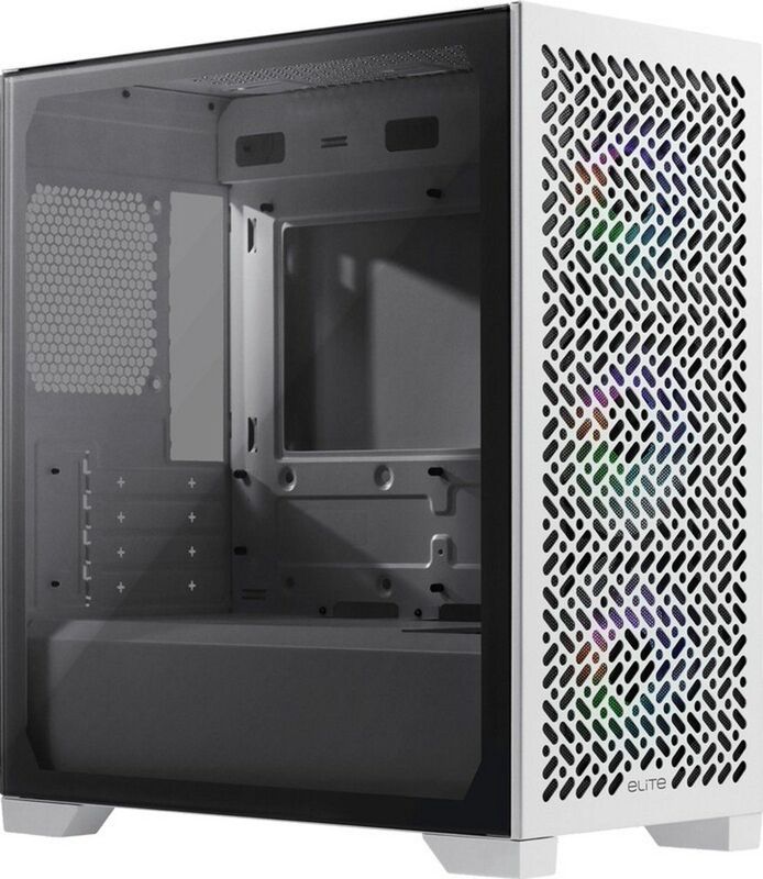Cooler Master - Elite 302 - Midi-Tower - Wit - 3x 120mm ARGB