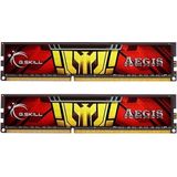 G.Skill - Aegis - RAM - Zwart - 2 x 8GB - 1333 MHz - DDR3 - DIMM 288 pin
