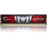 G.Skill - Aegis - RAM Geheugen - Zwart - 2 x 4GB - 1600 MHz - DDR3