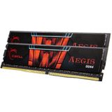 G. Skill - AEGIS - RAM Geheugen - 8 GB - Dual - Zwart/Rood