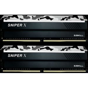 G.Skill Sniper X-serie Urban Camo (2 x 8GB, 2400 MHz, DDR4 RAM, DIMM 288 pin), RAM, Zwart