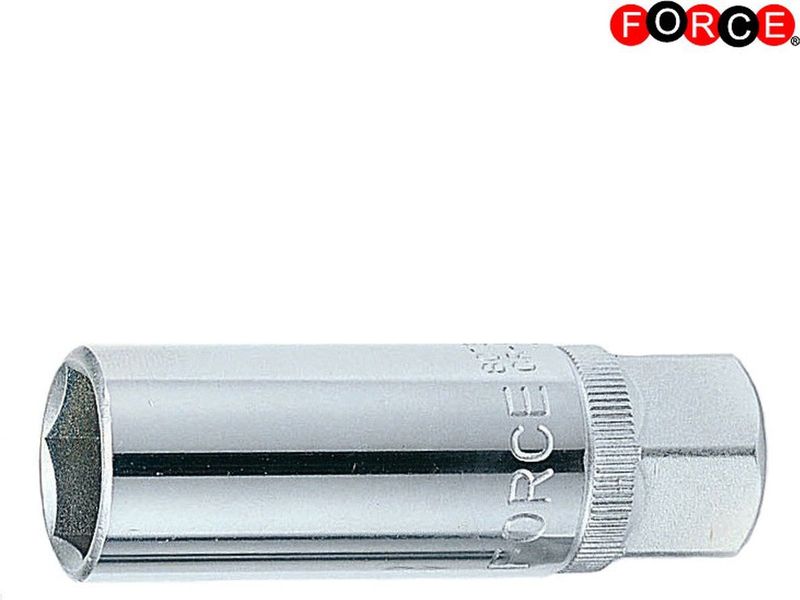 FORCE - Bougiesleutel - Zeskant - 18 mm - 12,5 mm (1/2) - Lengte 65 mm