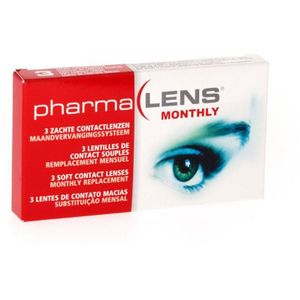 Pharmalens maandlenzen dioptrie -2,00 3 stuks