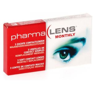 Pharmalens maandlenzen dioptrie -3,25 3 stuks