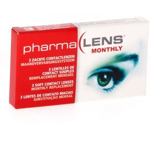 Pharmalens maandlenzen dioptrie -3,75 3 stuks