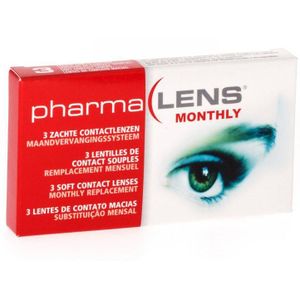 Pharmalens maandlenzen dioptrie -4,50 3 stuks