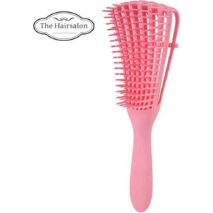 Roze Anti-klit Haarborstel - NL 2-dagen LEVERTIJD - Kinder haarborstel - Anti-klit Krullenhaarborstel | Detangler brush | Detangling brush
