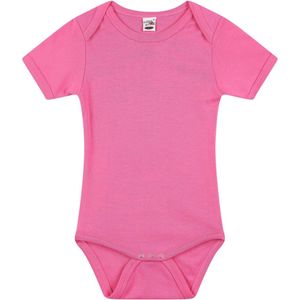 Logo star baby romper setje 2 stuks maat 68 fuchsia