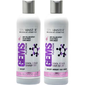 Spa Master Voordeelset - Zilvershampoo + Zilver Conditioner - No Yellow Shampoo en Conditioner Voor Blond En Grijs Haar - 2 x 330ML